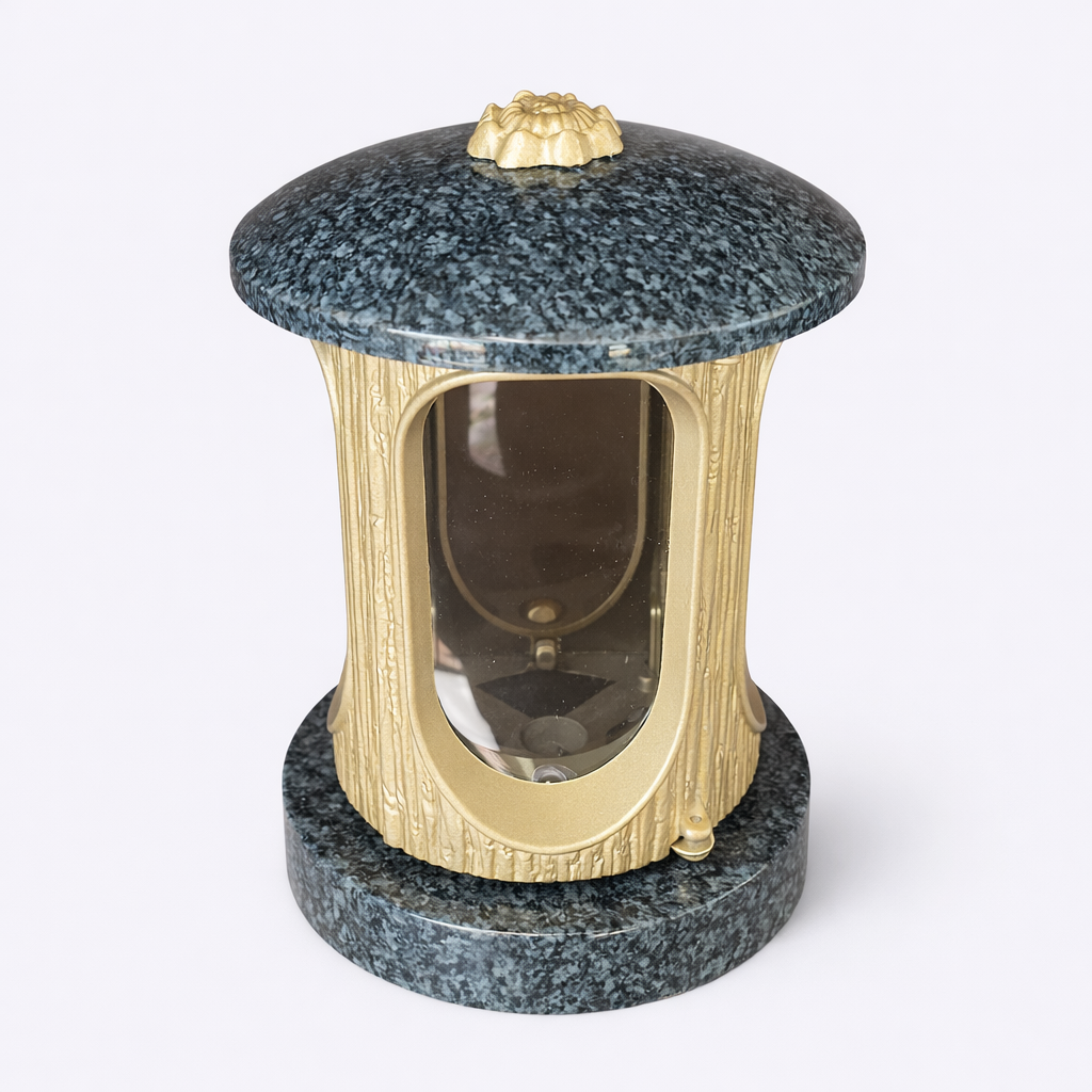 Granitinė žvakidė nr.2 PILKA