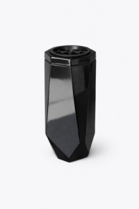 Akmens masės vaza JUODA